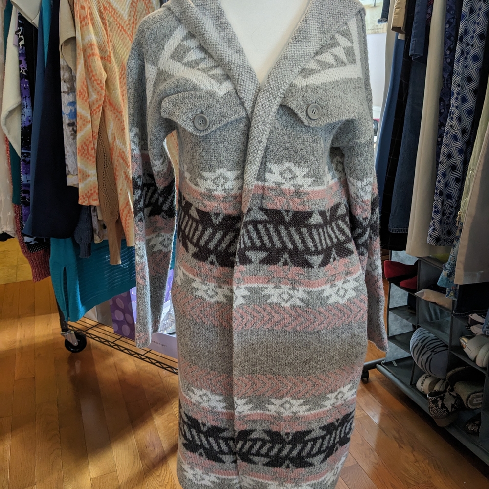 Chic Tribal Patterned Women's Cardigan